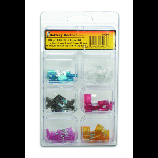 Battery Doctor Battery Doctor 30993 MiniBlade Fuse Kit - 80 Piece 30993